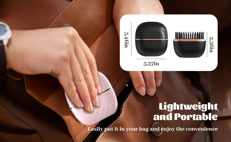 GlowPro™ Mini Wireless Hair Straightening Comb – Portable Rechargeable Styling Tool