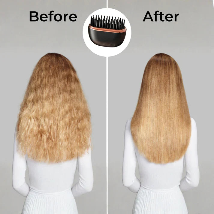 GlowPro™ Mini Wireless Hair Straightening Comb – Portable Rechargeable Styling Tool
